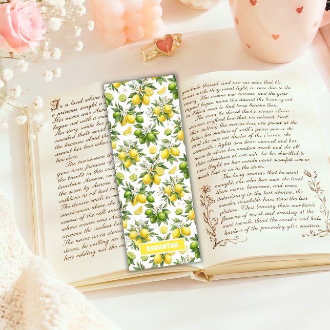 Lemon Personalized Name Bookmarks (Creator Uploaded)