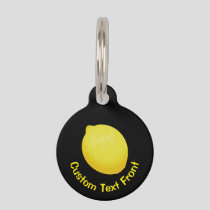 Lemon Pet ID Tag