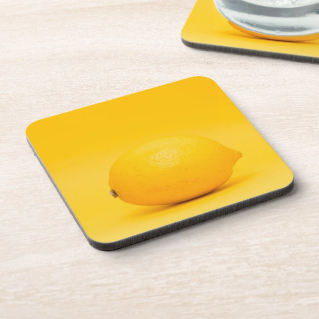 Lemon Photo Beverage Coaster (Left Side)