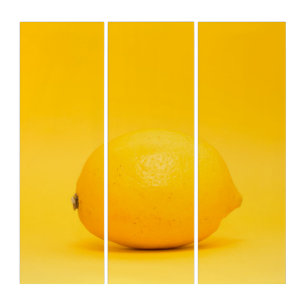 Lemon Photo Cute Design. Buy Now Triptych