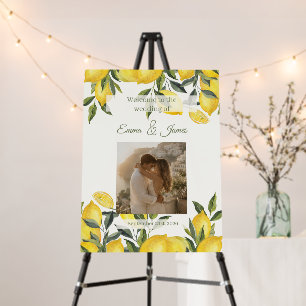 Lemon Photo Wedding Welcome Banner Wedding Sign
