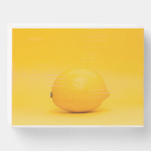 Lemon Photo Wooden Box Sign