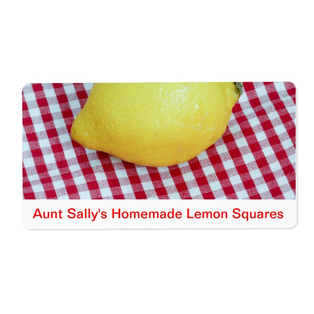 Lemon Picnic Label (Front)