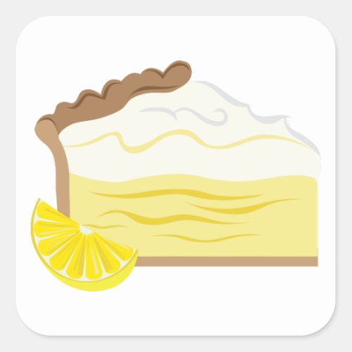 Lemon Pie Square Sticker