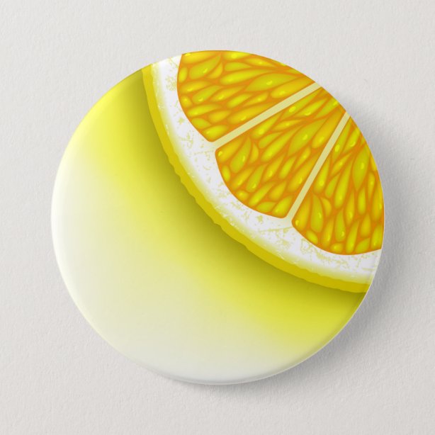Lemon Buttons & Pins - No Minimum Quantity | Zazzle