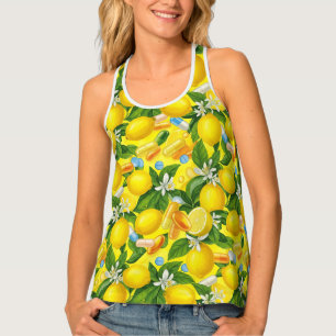 Lemon Pill Pattern Pharmacy Tank Top Shirt
