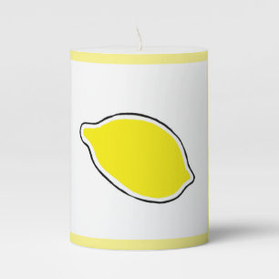 Lemon Pillar Candle