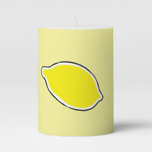 Lemon Pillar Candle