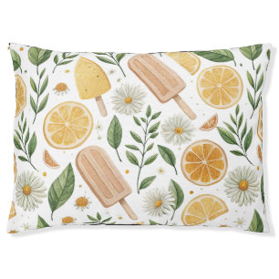Lemon Popsicle & Daisy Dog Bed – Citrus Garden Pet