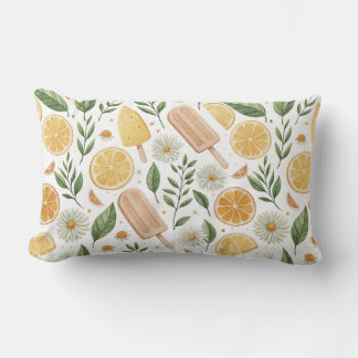 Lemon Popsicle Lumbar Pillow – 13" x 21"