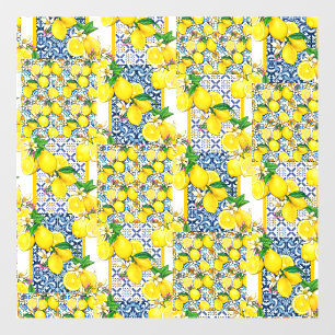 Lemon Portuguese Azulejo Mediterranean Santorini Floor Decals