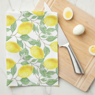 Lemon Print Kitchen Towel