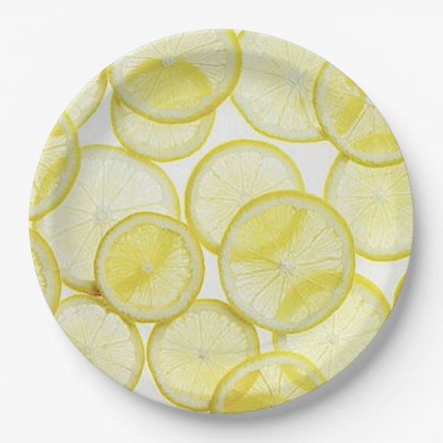 Lemon Printed Paper Plate