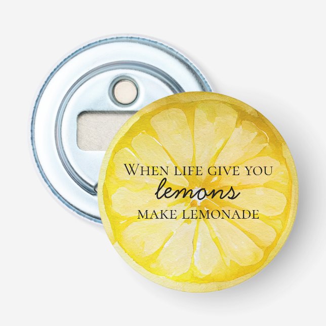 Lemon Quote Bottle Opener (Front)