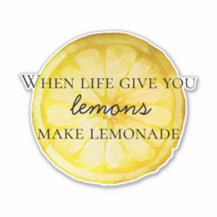 Lemon Quote Sticker