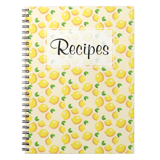 Lemon Recipe Journal | Zazzle.com