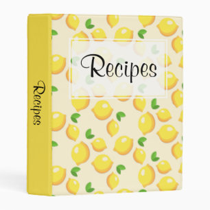 Lemon Recipe Mini Binder