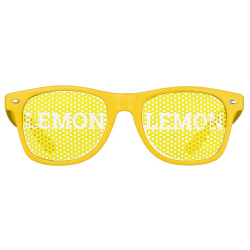 LEMON retro Shades  Fun Party Sunglasses