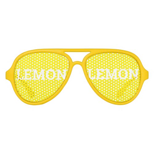 LEMON retro Shades  Fun Party Sunglasses