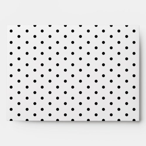 Lemon Return Address and Polka Dot Lined envelope