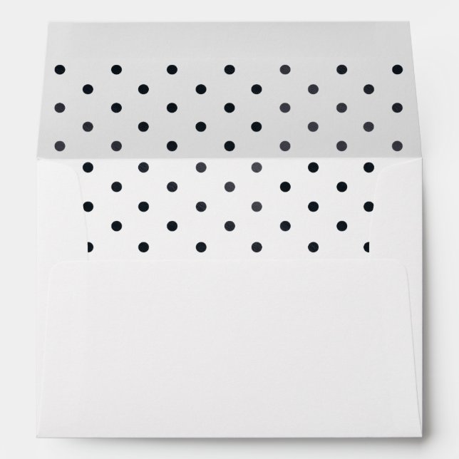 Lemon Return Address and Polka Dot Lined envelope (Back (Bottom))