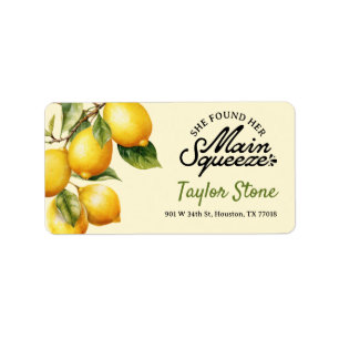Lemon Return Address Labels