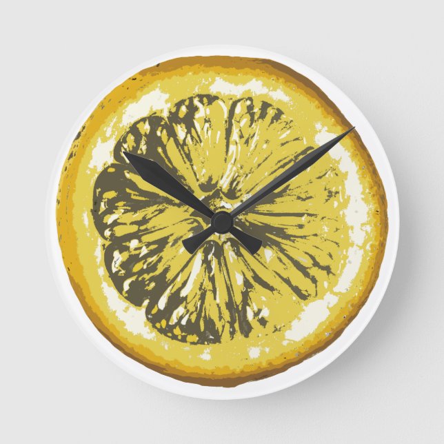 Lemon Round Clock (Front)