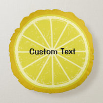 Lemon Round Pillow