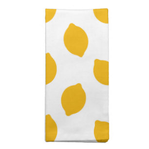 Lemon Rustic Farmhouse French Country Coordinate Cloth Napkin