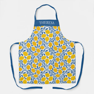 Lemon Rustic Farmhouse French Country Recipe Apron