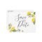 Lemon Save the Date Postcard Elegant Summer Boho