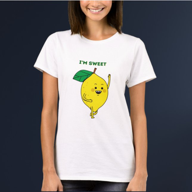 Lemon saying: "I'm sweet" T-Shirt (Creator Uploaded)