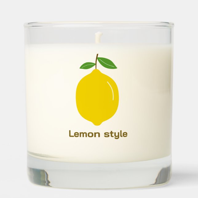 Lemon Scented Candle (Front)