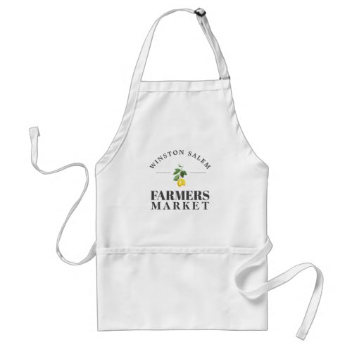 Lemon Season  Farmers Market Custom City Adult Apron