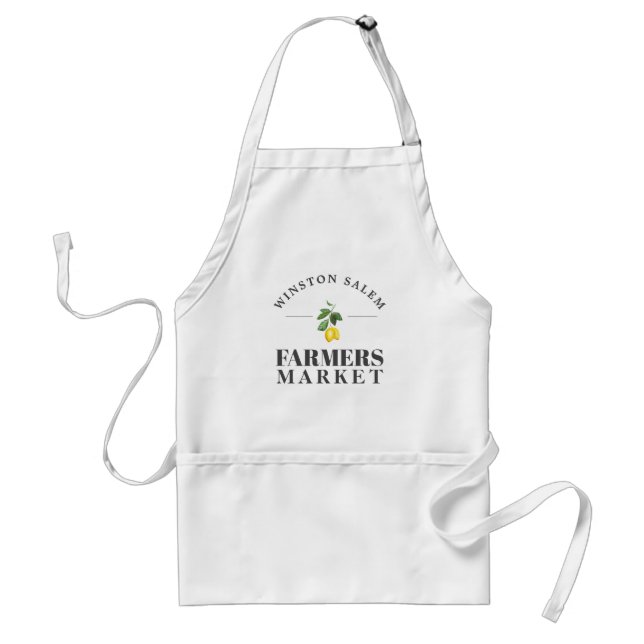 Lemon Season | Farmers Market Custom City Adult Apron (Front)