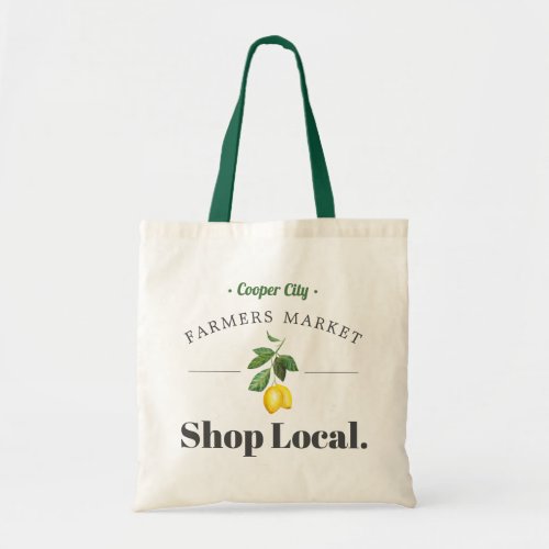 Lemon Season  Farmers Market  Shop Local Tote Bag