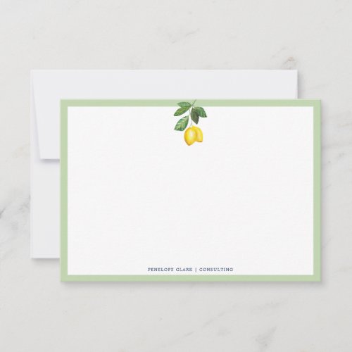 Lemon Season  Lemon Tree Note Card