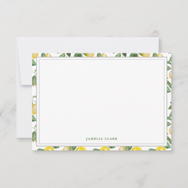 Lemon Season | Note Card (Front)