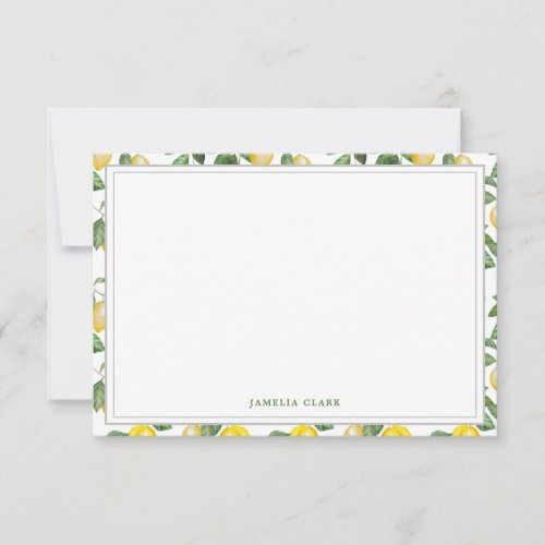 Lemon Season  Note Card