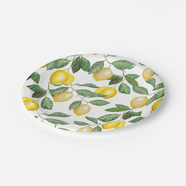 Lemon Season | Paper Plates (Angled)