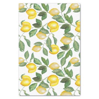 Lemon Season | Patterned Tissue Paper | Zazzle