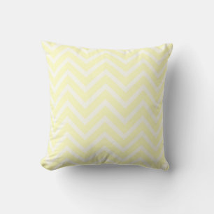 Lemon Sepia Chevron Throw Pillow