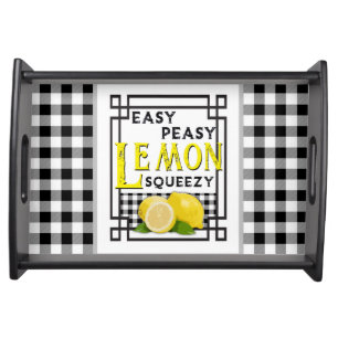 lemon serving tray
