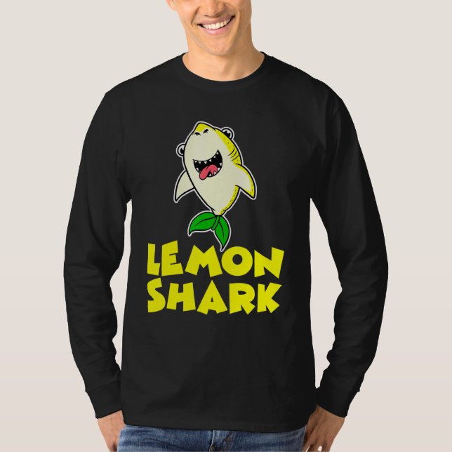 Lemon Shark Vitamin C Small Evergreen Tree Yellow  T-Shirt (Front)