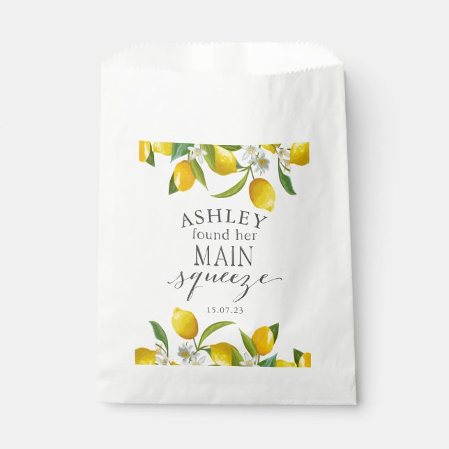 Lemon, she found her main squeeze favor bag (Front)