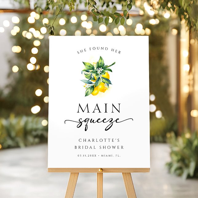 Lemon She Found Her Main Squeeze Welcome Sign (Creator Uploaded)