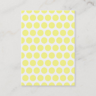 Lemon Sherbet Polka Dots Business Card