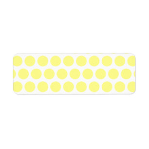 Lemon Sherbet Polka Dots Label