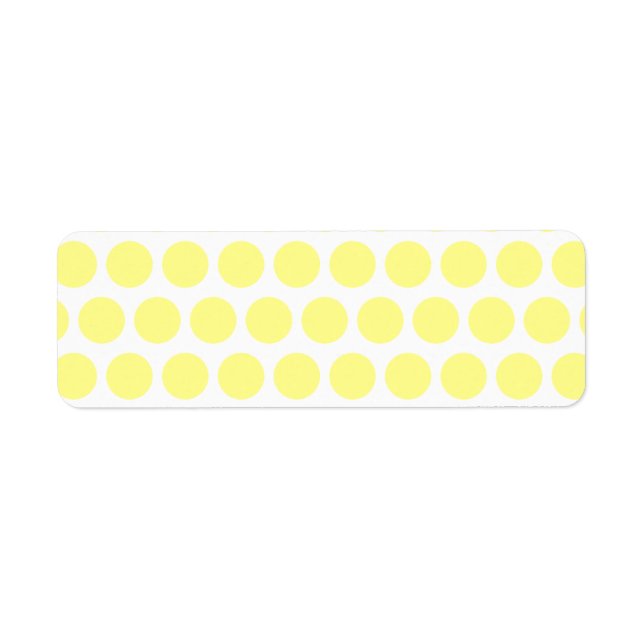 Lemon Sherbet Polka Dots Label (Front)