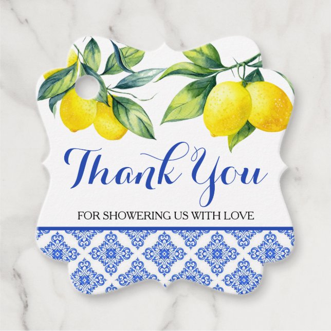 Lemon Shower Favor Tags (Front)